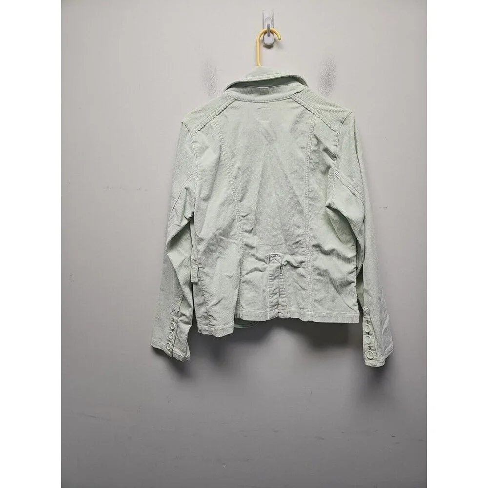 Women's GAP Velvet‎ Corduroy Jacket/Blazer/Coat Size S Cotton Mint Green 6